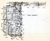 Cass County, McKinley, Bullmoose, Ansel, Bungo, Mildred River, Walden, Moose Lake, Meadow Lake, Bryon, Popla, Minnesota State Atlas 1954